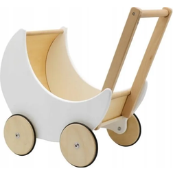 Bedårende Retro Dukkevogn Af Træ ZA5484