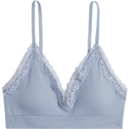 H&M Seamless Padded Soft Bra - Dusty Blue