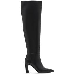 Madden Girl Sizzlee Over-The-Knee Boots Black Smooth (8.5M)