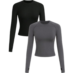 Shein Womens Solid Color Minimalist Everyday Workout Top TankSeamlessThumb Hole