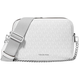 Michael Kors Bryant Medium Signature Logo Camera Crossbody Bag - Opt/Allum