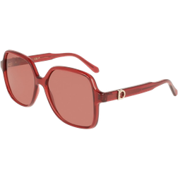 Ferragamo SF2069SE 616 Sonnenbrillen - Transparent Red