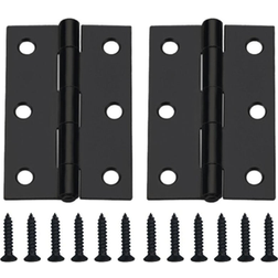 Reliabilt 3-in H Matte Black Mortise Interior Door Hinge 2-Pack 2pcs