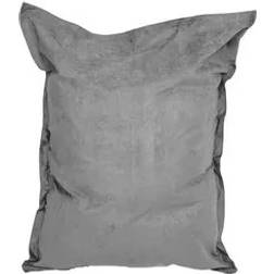 Lumaland XXL Microvelours 380L 140 x 180 cm Grau Sitzsack
