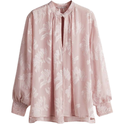 H&M Jacquard Weave Blouse - Pink