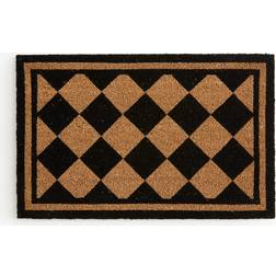 H&M Patterned Coconut Fibre Doormat 45x70 Black 114.3x177.8cm