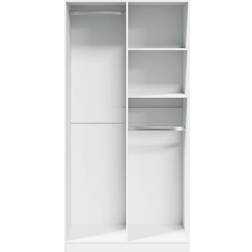 vidaXL White 100 x 50 x 200 cm Wardrobe 100x200cm