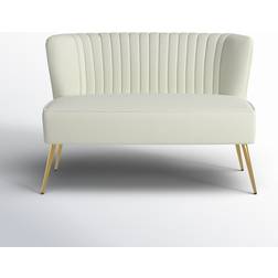 Etta Avenue Euclid 47" Armless Loveseat 31.5 H x 47.0 W x 30.5 D Sofa 47" 2 Seater