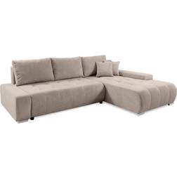 XXXlutz Meblito Ecksofa Tragel L Form mit Schlaffunktion Sofa 265cm 4-Sitzer