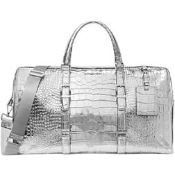 Michael Kors Bedford Travel Extra-large Metallic Crocodile Embossed Leather Weekender Bag