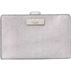 Kate Spade Boxed Metallic Medium Compact Wallet - Lunar Light