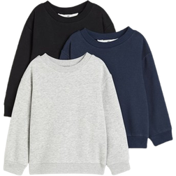 H&M Jungen 3er-Pack Sweatshirts Blau 98/104