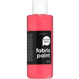 Panduro Fabric Paint 85 ml – röd täckande textilfärg för mörkt tyg
