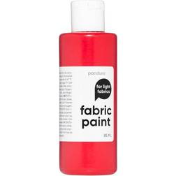 Panduro Fabric Paint 85 ml – röd textilfärg för ljust tyg