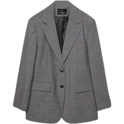 Stradivarius Oversize-Blazer in Grau