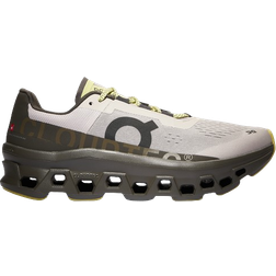 On Mens Cloudmonster Mens Running Shoes Pearl/Thorn/Volt