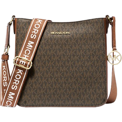Michael Kors Jet Set Travel Small Signature Logo Messenger Bag - Brown