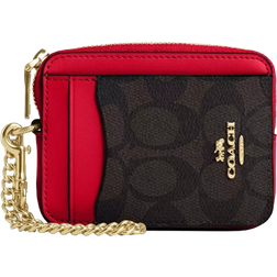 Coach Zip Card Case - Brown