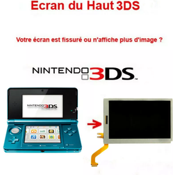Ecran LCD Supérieur (haut) de remplacement pour Nintendo 3DS