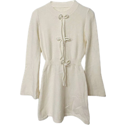 Shein Autumn Winter Fashion Casual Butterfly Decor Flared Sleeve Dress