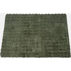 OHS Faux Fur Bubble Rug 80 x 150 cm Green 80 x 150cm