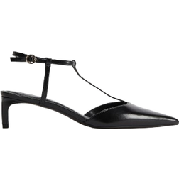 H&M Spitze Pumps Mit T-Riemen - Schwarz