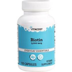 Vitacost Vitacost Biotin 5000 Mcg Capsules 120 pcs