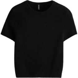 H&M Fine-Knit T-Shirt - Black