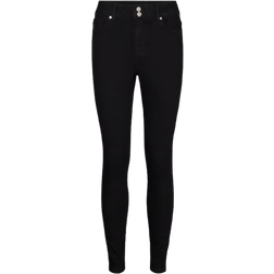 Vero Moda Hög Midja Slim Fit Jeans - Black