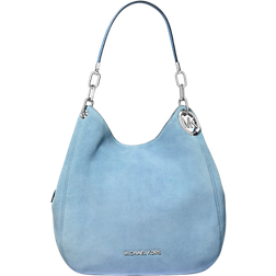 Michael Kors Lillie Large Suede Shoulder Bag - Blue