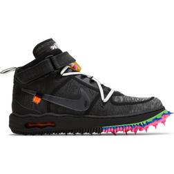 Nike Nike X Off-White Air Force Mid Sneakers unisex Gummi/Textil/Textil Schwarz