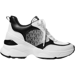 Michael Kors Katrina Mixed-Media Trainer - Black