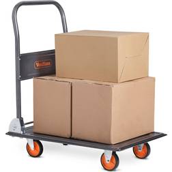 VonHaus 150kg Capacity Platform Truck 73cm H X 47cm W X 82cm D