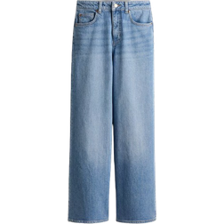 H&M Wide High Jeans - Blå