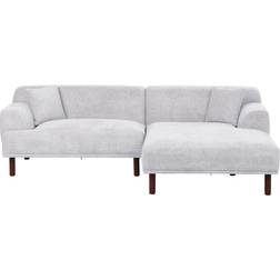 Beliani Holt Hoekbank Grijs Polyester