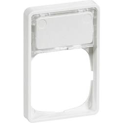 Schneider Electric LK Fuga Ramme 50 1,5 modul med tekstmodul hvid 5703302098441