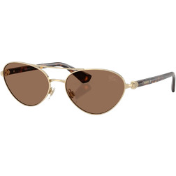 Burberry Woman Sunglass BE3165 - Metal Gold/Brown