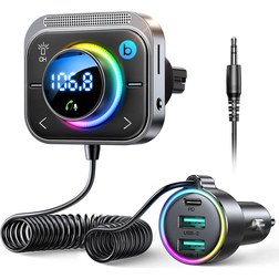 Joyroom Bluetooth 5.3 fM Aux Bluetooth Car Adapter
