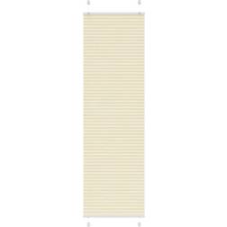 vidaXL Plisserad Persienn Cremefärgad 55x200 cm Tyg Bredd 54,4 cm 55x200cm