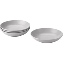 IKEA FÄRGKLAR Djup tallrik, ljusgrå Djup tallrik 23cm 4st
