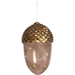 Sirius Celina Juleophæng Agern H16 cm Dark Oak/Guld Juletræspynt