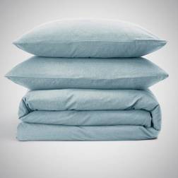 Dunelm Soft & Cosy Cotton Duvet Cover Blue (200x135cm)