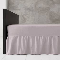 GC GAVENO CAVAILIA Diamond 144 Thread Count Ruffled Bed 3' Valance Sheet Grey