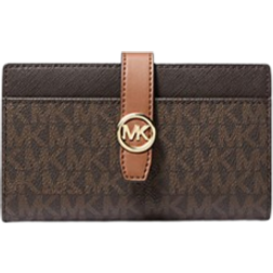 Michael Kors Greenwich Medium Signature Logo Wallet - Brown