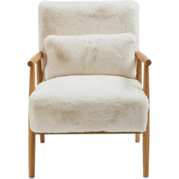 Dunelm Alpine Supersoft Faux Fur Spindle Accent Chair Armchair 86cm