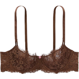 Victoria's Secret Dream Angels Wicked Unlined Lace Balconette Bra - Brown