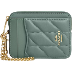 Coach Zip Card Case - Green