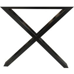 House Of Sander Krydsstel Sort Til Udendørs 2 Stk Bordben 70.5cm 2stk