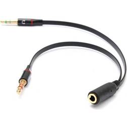 OcioDual Répartiteur De Câble Mini Jack 3,5 mm 2x 0.1m