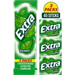Extra Sugar Free Gum 3 Pack 15pcs 3pack